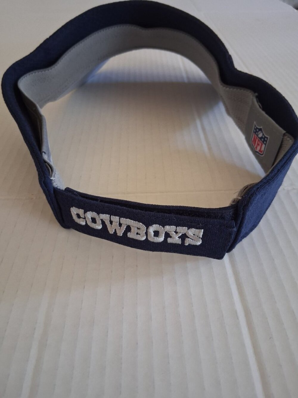 Dallas Cowboys New Era NFL Visor Navy Blue Adjustable - Picture 3 of 8